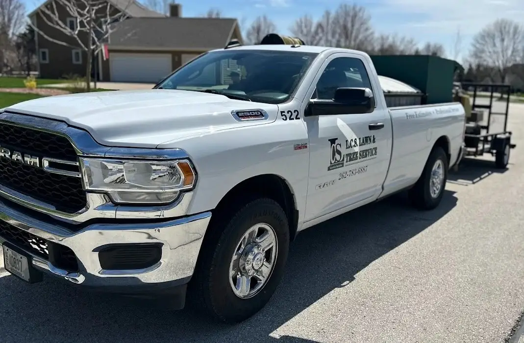 lcs lawn and tree company truck