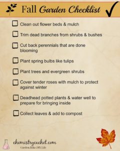 Fall Garden Checklist